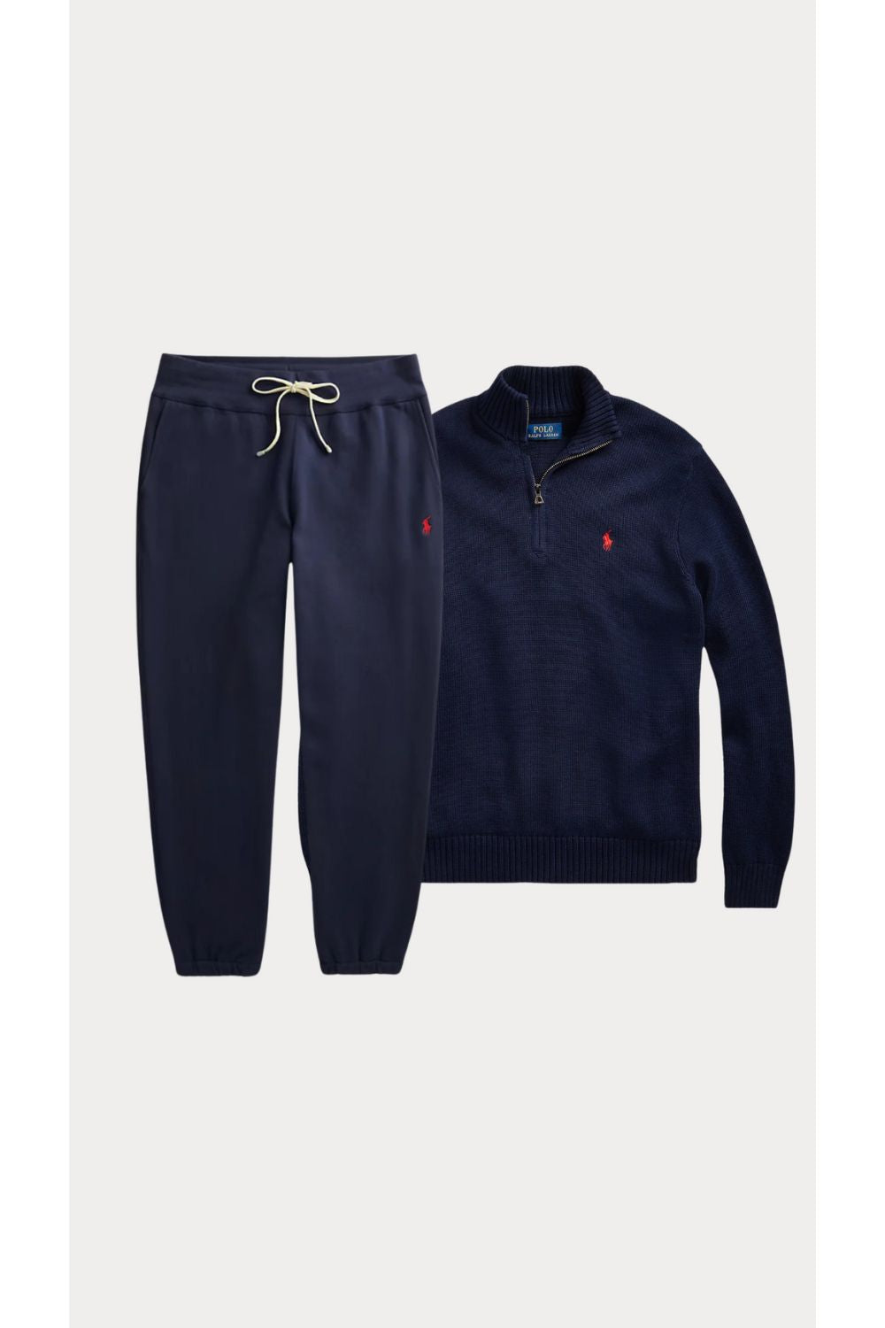 Mauri - Marine Blue Quarter Zip Set